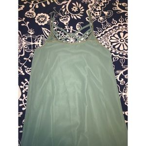 Forever21 Cross-Back Beaded Dress